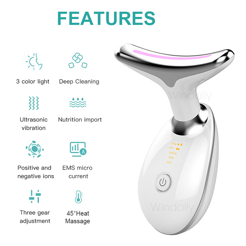 Face Neck Beauty Facial Lifting And Glow Massager