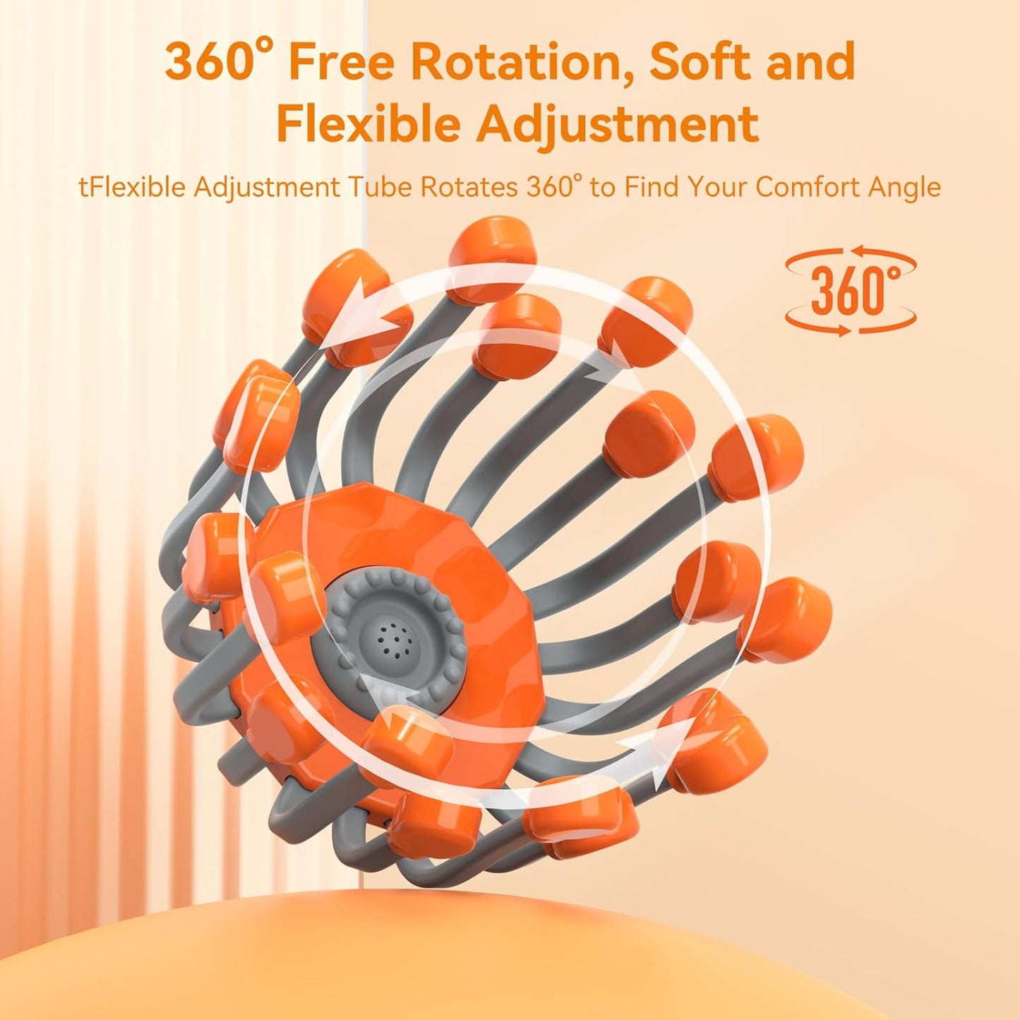 Head Massager for Migraine Relief with 20 massage arms